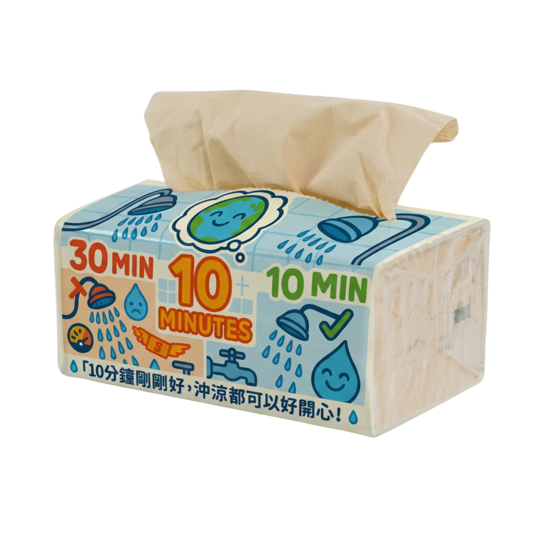 紙巾盒節水設計